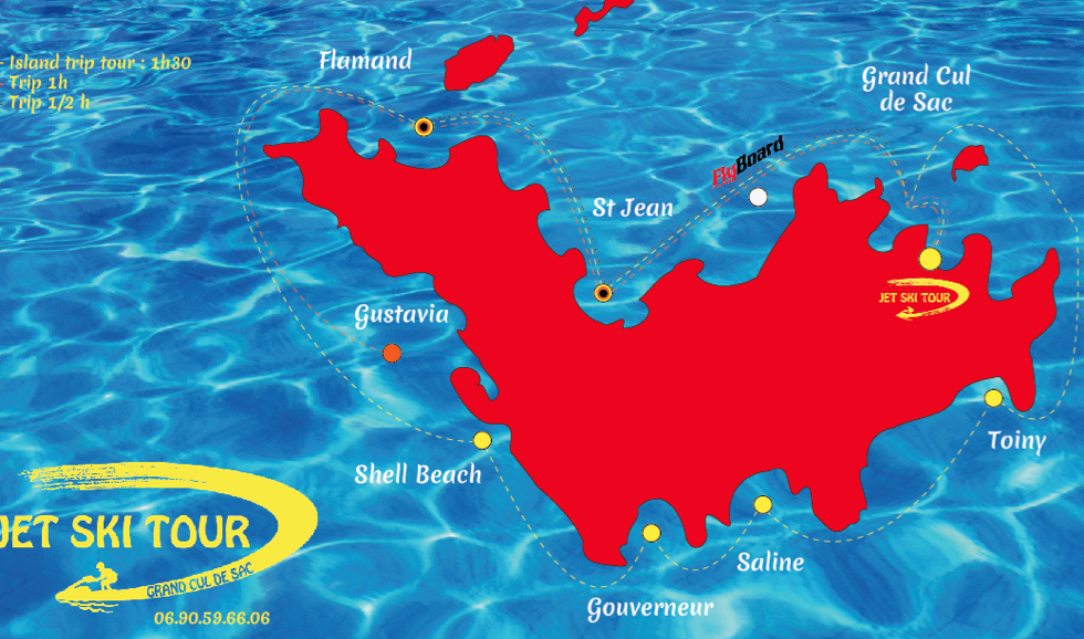 jet ski tour saint barthelemy grand cul de sac